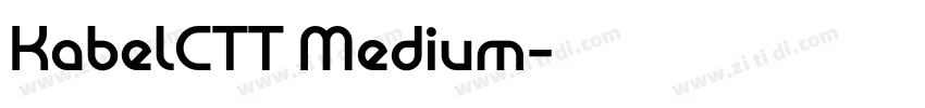 KabelCTT Medium字体转换